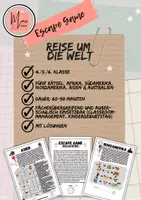 Vorschau - Spiele - Escape Game "Reise um die Welt" - Deckblatt