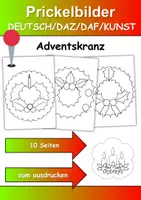 Vorschau - Arbeitsblätter - Prickelbilder Gegenstände - Deckblatt