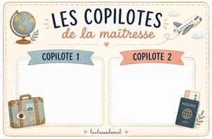 Aperçu - Affichage - KIT "Les assistants de la classe" - Page de couverture