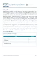Vorschau - Arbeitsblätter - Arbeitsblatt Biologie Klasse 8 - Fortpflanzung und Schwangerschaft beim Menschen - Deckblatt