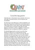 Vorschau - Text - "So funktioniert die Corona-Warn-App" / QUAPPIZ - Deckblatt
