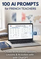 Aperçu - Feuilles d'exercices - 100 Prompts IA pour les enseignants de français | Créez vos ressources pédagogiques en quelques minutes - Page de couverture