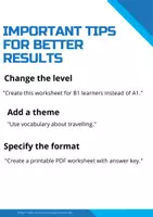 Aperçu - Feuilles d'exercices - 100 Prompts IA pour les enseignants de français | Créez vos ressources pédagogiques en quelques minutes - Page 3