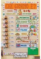 anteprima - Materiale di supporto/inclusione - CARTELLONE "CHE GIORNO È?" 2026-2027 | Calendario + Orario - Pagina di copertina
