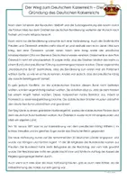 Vorschau - Arbeitsblätter - Der Weg zum Deutschen Kaiserreich | Die Gründung des Deutschen Kaisrreichs | Arbeitsblätter | Klasse 7,8 | Geschichte - Seite 2