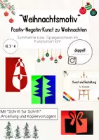 Vorschau - Stundenentwürfe - "Weihnachtsmotiv" | Kunst zu Weihnachten (Klasse 3-4) - Deckblatt