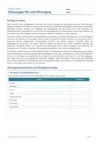 Vorschau - Arbeitsblätter - Arbeitsblatt Biologie Klasse 8 - Sinnesorgan Ohr und Hörvorgang - Deckblatt