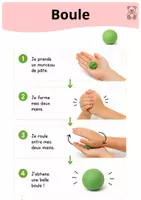 Aperçu - Fiches - Fiches pâte à modeler - Période 1 - Page 1