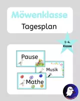 Vorschau - Poster - Möwenklasse Tagesplan Tafelkarten Stundenplan Transparenzen - Deckblatt