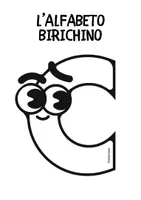 anteprima - Materiale di supporto/inclusione - ALFABETO BIRICHINO per creare un cartellone da colorare - Pagina 3
