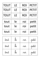 Aperçu - Feuilles d'exercices - document titre le tout petit roi - Page 1