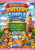 anteprima - Esercizi - PRESENT SIMPLE REVIEW - RIPASSO PER LA CLASSE 5 - Pagina di copertina