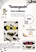 Vorschau - Stundenentwürfe - "Mumiengesicht" | Kunst zu Halloween (Klasse 3-4) - Deckblatt