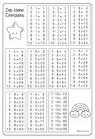 Vorschau - Fördermaterial/Inklusion - Spicker Einmaleins & Einsdurcheins (1x1 und 1:1): Merkblätter – Mathe Klasse 2/3 - Seite 3
