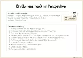 Vorschau - Stundenentwürfe - "Blumenstrauß mit Perspektive" | Kunst im Frühling (Klasse 3-4) - Seite 3
