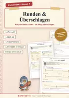 Vorschau - Arbeitsblätter - Runden & Überschlagen Klasse 5 - Natürliche Zahlen - Deckblatt