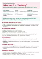 Vorschau - Spiele - Spiel Englisch Klasse 5 – The Body: Körperteile Wortschatz-Rätsel (What am I?) - Seite 1