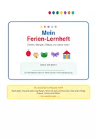 Vorschau - Arbeitsblätter - Mein Ferien-Lernheft: Zahlen, Mengen & Rätsel | Für fitte Vorschüler (mit Eltern) & Erstklässler - Deckblatt