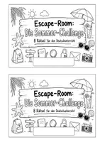 Vorschau - Stundenentwürfe - Escape-Room Deutsch: Die Sommer-Challenge - Schulstart - Schuljahresende - Sommerferien - Seite 2