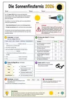 Vorschau - Arbeitsblätter - Sonnenfinsternis 2026 - Deckblatt