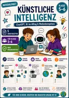 Vorschau - Arbeitsblätter - Künstliche Intelligenz einfach erklärt | KI im Alltag & Medienkompetenz | Materialpaket Klasse 5–6 - Deckblatt