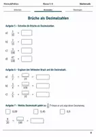 Vorschau - Arbeitsblätter - Brüche und Dezimalzahlen Klasse 5–6 - Seite 3