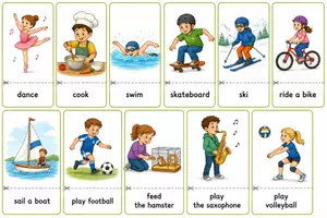 Vorschau - Stationenlernen - Hobbies and sports - Deckblatt