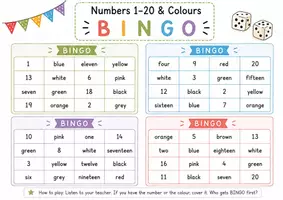 Vorschau - Spiele - numbers and colours vielfältiges Material - Deckblatt