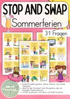 Vorschau - Spiele - Stop and Swap Sommerferien - 31 Karten - Deckblatt