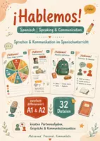 Vorschau - Arbeitsblätter - ¡Hablemos! – Spanisch sprechen von Anfang an | 32 kreative Partneraufgaben für Kommunikation & Sprechen - Deckblatt