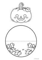 Vorschau - Mal- und Bastelvorlagen - Halloween Wackelbilder basteln – 4 Motive zum Ausschneiden & Ausmalen - Seite 2