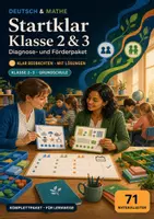 Vorschau - Lehrpläne/Lehrermaterial - Startklar Klasse 2 & 3 – Diagnose- und Förderpaket - Deckblatt