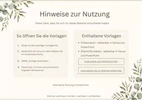 Vorschau - Präsentationen/Tafelbilder - Elternabend Klasse 1 - editierbare Präsentation mit Elterninformation - Seite 1