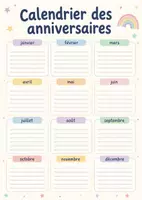 Vorschau - Mal- und Bastelvorlagen - Geburtstagskalender Französisch – 20 Designs „Calendrier des anniversaires“ | Schulstart & Dekoration - Seite 3
