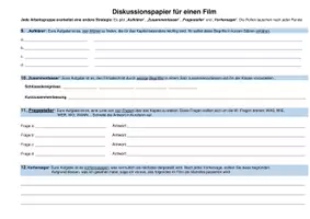 Vorschau - Arbeitsblätter - Diskussionspapier für einen Film - Seite 2