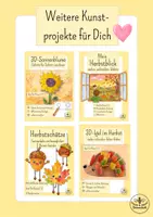 Vorschau - Mal- und Bastelvorlagen - Origami - Vogel im Herbst basteln - Kunst Grundschule Klasse 2, Kunst Klasse 3 - Seite 2