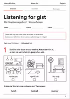 Vorschau - Arbeitsblätter - Englisch Verstehen Basisscreenings Klasse 5–6 - Seite 1