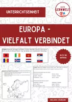 Vorschau - Unterrichtsreihen - Unterrichtseinheit "Europa - Vielfalt verbindet": Dossier mit Lernzielen und Lösungen - Deckblatt