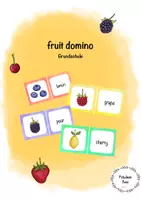 Vorschau - Spiele - fruit domino für die Grundschule - Deckblatt
