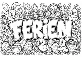 Vorschau - Mal- und Bastelvorlagen - Ostern| Osterferien | Ausmalbild | Ostern, Frühling & Kunst | Grundschule - Seite 1