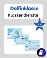 Vorschau - Poster - Klassendienste Delfinklasse Grundschule - Deckblatt