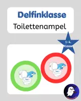 Vorschau - Bildkarten - Toilettenampel – Delfinklasse | Grundschule - Deckblatt