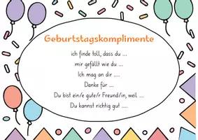 Vorschau - Spiele - Geburtstagskomplimente - Deckblatt