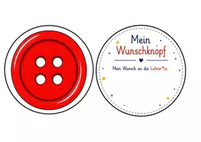 Vorschau - Mal- und Bastelvorlagen - Wunschknopf für Eltern – Wünsche zur Einschulung & für die gemeinsame Schulzeit | Klasse 1 | Elternabend - Seite 3