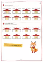 Vorschau - Stationenlernen - Nachbarzahlen bis 20 Klasse 1 | Vorgänger Nachfolger | Zahlenfolgen Mathe Übungsblätter | Freiarbeit - Seite 1