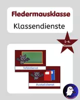 Vorschau - Poster - Klassendienste Fledermausklasse Grundschule - Deckblatt