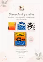 Vorschau - Mal- und Bastelvorlagen - Piratenbuch gestalten | Kunstprojekt Klasse 3–4 - Deckblatt