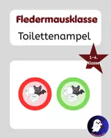 Vorschau - Bildkarten - Toilettenampel – Fledermausklasse | Grundschule - Deckblatt