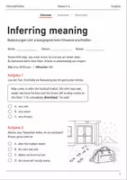 Vorschau - Arbeitsblätter - Inferring meaning Basisscreening Klasse 5–6 - Deckblatt