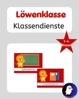 Vorschau - Poster - Klassendienste Löwenklasse Grundschule - Deckblatt